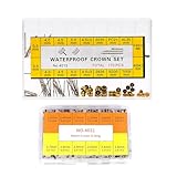 EdisonBrain 腕時計 修理 パーツ キット 8種類の スプリングバー 2色・5種類の リューズ 12種類の Oリング 時計 交換 クラウン ガスケット ウォッチ 防水