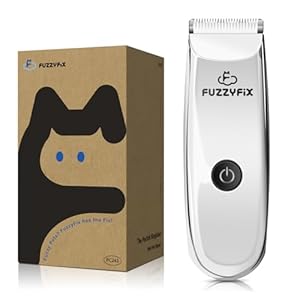 Pet Grooming Clippers for Matted Hair Cat, Trimmer for Low Noise, Waterproof Portable USB Rechargeable Professional Cat Cippers for Dogs and Cats Eyes, Ears, and Paws Silver