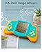 CZT Creative Brick Game Console Cool Wing Appearance Build in 2574 in 1 Block Games Handheld Machine Retro Portable Electronic Puzzle Toys Children/Students (Blue)