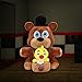 Eurrdc Five Nights Freddy's Plush - 14 Inch Freddy Mommy Plush with Pocket Baby Plush Horror Game Stuffed Animal Plush for Boys Girls