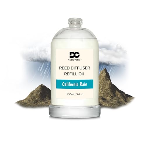 Daniella's Candles California Rain Reed Diffuser Refill Oil, 3.4oz/100ml, Premium Fragrance Oil, Home Fragrance, Long Lasting, Oil for Reed Diffuser