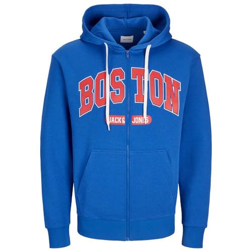 Sweat zippé à capuche Jack & Jones Jjebradley Varsity pour homme style urbain