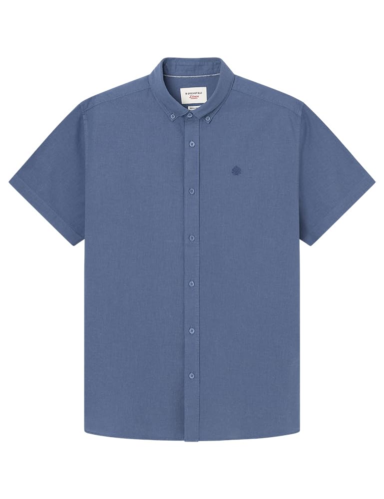 SPRINGFIELD Camisa Reconsider Basica de Manga Corte Regular Hombre
