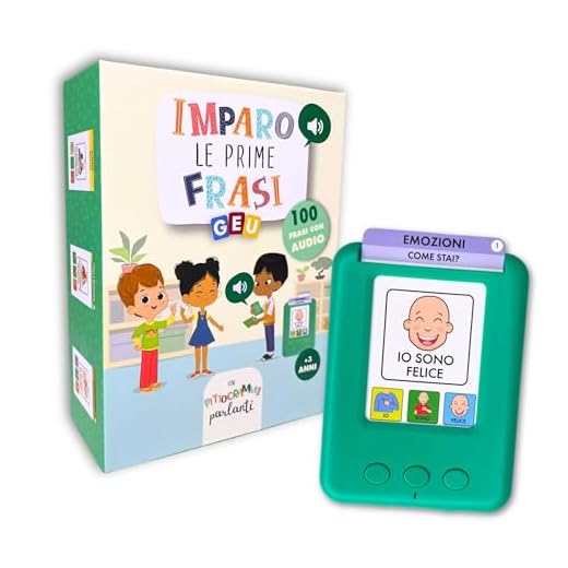 Carte Parlanti Montessori | Giochi Montessori 3 Anni | Flash Card Montessori | Giochi per Sviluppare il Linguaggio - Imparo Le Prime Frasi - Editorial GEU (Italiano)