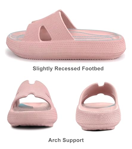 Image of Haifago Cloud Slippers for Womens Soft Foam Recovery Slides, Pillow Cushion Sandals for Women, House Bathroom Dorm Shower Essentials
