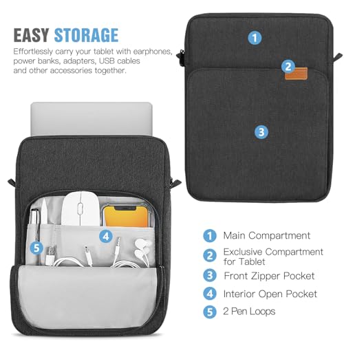 Image of TiMOVO 13 inch Laptop Sleeve for MacBook Neo /Air 2026 Carrying Case, Black Gray