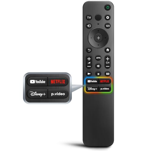 for Sony Bravia TV Remote, Replacement for All Sony LED OLED Smart TVs. 1-Year Warranty.No Voice