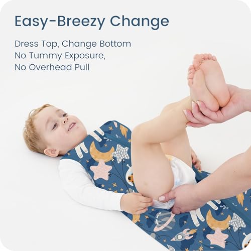 Image of Sleep Sack 6-15 Months, Summer Light Baby Wearable Blanket with 2-way Zippers, Premium Soft Breathable Sleeping Bag for 6-12-15 Months Baby, 2 Pack(Animal Spaces)
