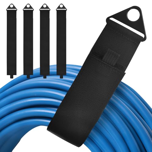 Sangles de câble robustes auto-agrippantes de 64,8 cm pour rangement | Lot de 4