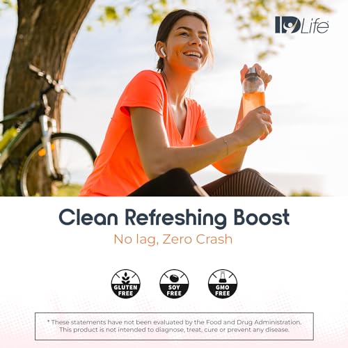Image of IDLife - Orange Energy Drink Powder - Sustained Energy Boost for Work, Gym and Daily Use - 6-Hour Boost, No Jitters or Crash - 15 Sticks Per Bag