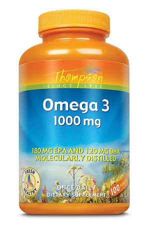 海外直送品 Thompson Nutritional Products Omega-3 Fish Oil, 100 Sftgls 1000 MGのサムネイル