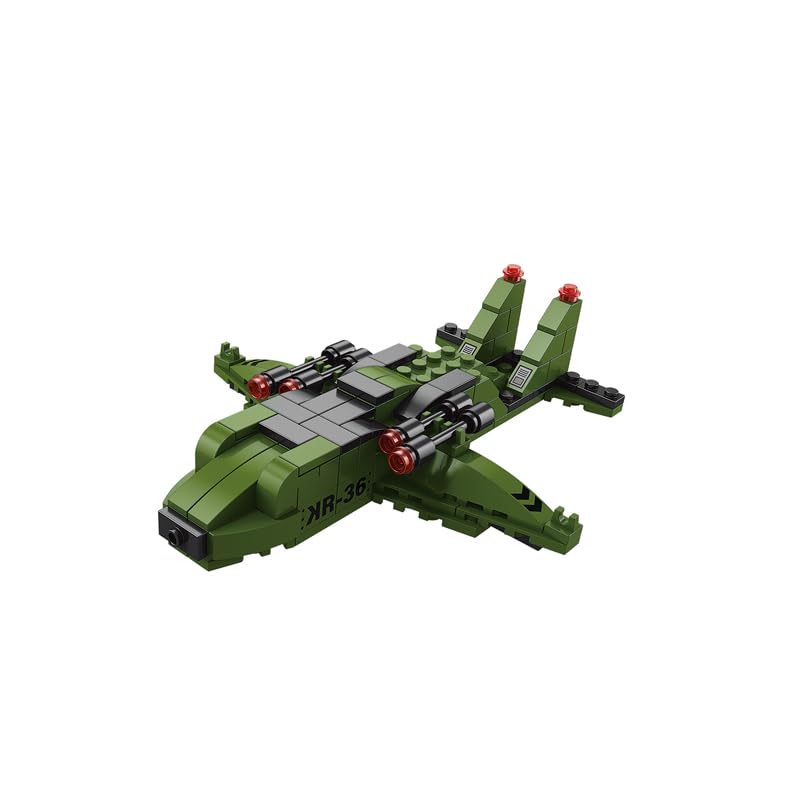Image of SKY LINE OCEAN 6-in-1 Military Aircraft Building Block Set Toys | STEAM Educational Kit for Kids | Fighter Jets, Bombers (1000+ Pcs) | Birthday Gift for Boys & Girls | 6 Months Structural Warranty
