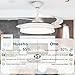 Parrot Uncle Ventilador de Techo con Luz y Aspas Retráctiles Imagen de Parrot Uncle Ventilador de Techo con Luz y Aspas Retráctiles