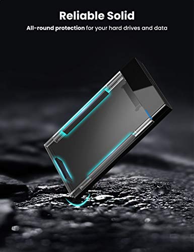 UGREEN USB 3.1 Harde Schijf Behuizing voor 2,5 Inch 9,5mm/7mm SSD/HDD USB C 3.1 Gen 2 naar SATA III tot 6Gbps UASP met… - Afbeelding 5