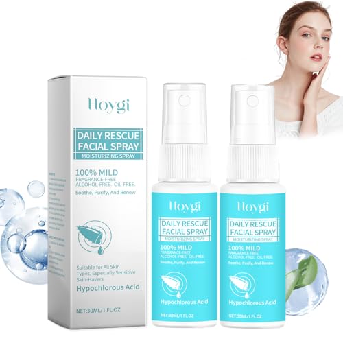2 Piezas de Hypochlorous Acid Spray,Acido Hipocloroso Spray Facial,Spray de Ácido Hipocloroso,Spray Facial y de Piel con Ácido Hipocloroso, Hidratante, Para Rostro (30ml)