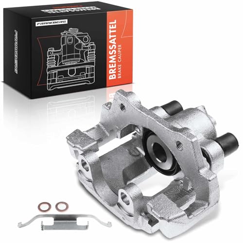 Frankberg Brake Caliper Disc Brake Rear Left with Bracket (hole spacing 76, 2mm) Compatible with 3 Series E46 3 Series Cabriolet E46 3 Series Coupe E46 Replace# 34211165033