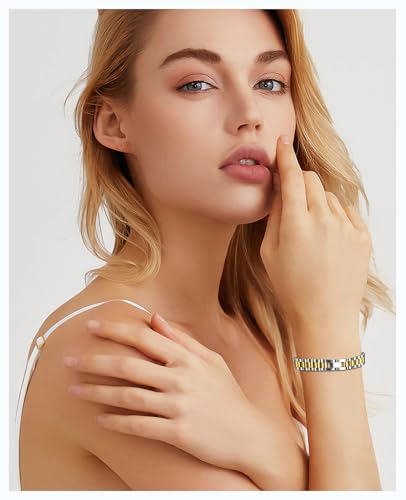 Yowivon Gold Bangles for Women, Adjustable Open Cuff Bracelets Statement Minimalist Chunky Bracelet Fashion Jewelry Accessories Gifts4