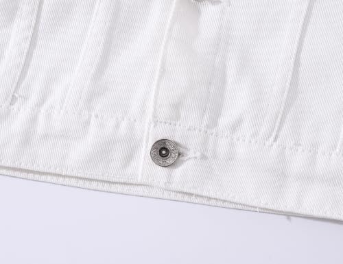 Image of Mens Classic Slim Fit Trucker Jean Denim Jacket Coat