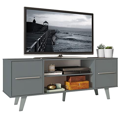 Rack para TV até 55 Polegadas Madesa Copenhagen - Cinza