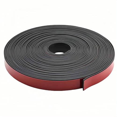 1' x 1/8' Thick Self-Adhesive Rubber Strip - Heavy Duty Weather Stripping,Soundproofing,Anti-Slip...