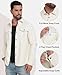 Little Donkey Andy Men's Relaxed Fit Faux Leather Jacket with Turn-down Colla Fleece Lining Fall Fashion Motorcycle Bomber Coat (White S)