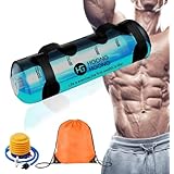 HG HGONG HGONG ウォーターバッグ 体幹トレーニング 最大重量20kg/35kg 筋トレ器具 器具 コアトレーニング トレーニング 筋トレ バーベル 目盛り付きで簡単重量調節 専用ポンプ付き (35kg最大重量)