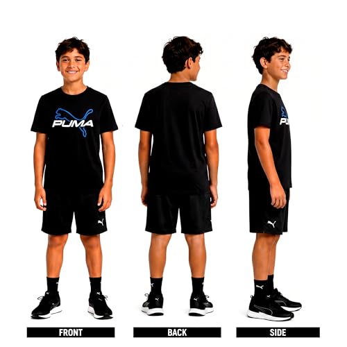 Image of PUMA Boys T-Shirts Athletic Crewneck Short Sleeve Tees (Sizes S-XL)