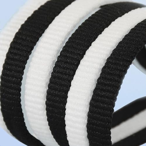 UamGlsob 2 pary sznurowadeł do trampek Brooks, 1/4" (6 mm) paski płaskie sznurówki do butów do biegania struny zamienne, ["Biały"], ["47''/120cm"]