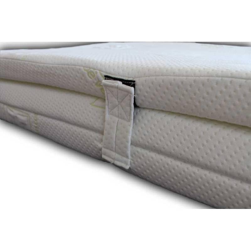 Topper Sobrecolchón Viscoelástico Plegable y Desenfundable con Núcleo de 9 cm de Visco de Densidad 55Kg/m³ | 105 x 180 cm