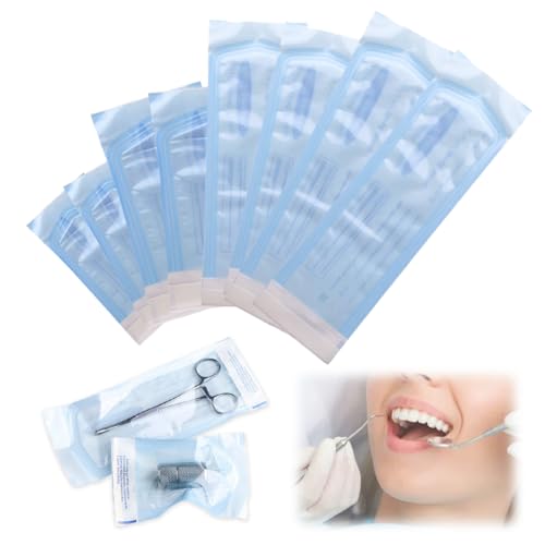 200 Piezas Bolsas de Esterilización Autoadhesivas,Bolsa Autosellante para Esterilización para Herramientas Dentales, Tatuajes o Manicura,bolsas esterilizacion manicura,Bolsas de Esterilización