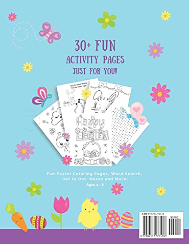 Easter Activity Book For Girls Ages 4-8: A Fun Workbook of Happy Easter Activities | Coloring Pages, Word Search, Dot to Dot, Mazes and More! - Image 2