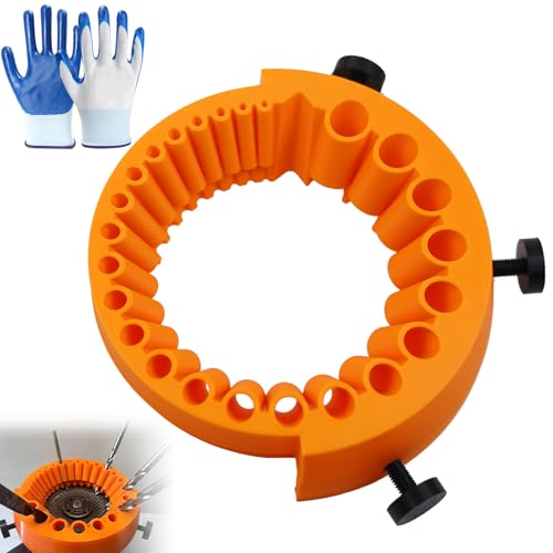 SI SEN Affuteuse Foret, Affuteur de Foret pour Meuleuse D'angle et Meuleuse de 125 mm, Dispositif de Meulage de Forets pour le Meulage de Forets de 2 à 13 mm
