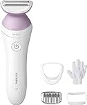 Philips Female Grooming Lady Shaver Series 6000, Cordless Wet & Dry use, 4 accessories, BRL136/00