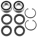 Front Wheel Bearing for Honda FourTrax Rancher TRX420 2007-2014，Replaces # 91051-HC5-003 91051-HC5-004,Dust Seal (40X58X7) Oil Seal (38X50X6),Circlip (50MM)