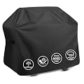 Grill Cover,52 inch Heavy Duty Grill Cover for Outdoor Grill,600D Waterproof Anti-UV Fade-Resistant Barbecue Gas Cover with Adjustable Straps for Weber,Genesis,Charbroil and More Grills