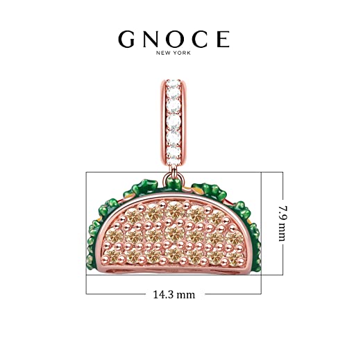 Image of GNOCE Food Themed Charm Beads Fit Charm Bracelet Necklace for Women