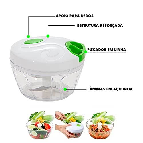 Mini Processador De Legumes Chef Manual, Cores sortidas