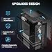 darkFlash ATX Mid-Tower PC Case, Pre-Install 4 PWM ARGB Fans Computer Case, Full View Dual Tempered Glass Gaming PC Case, Type C Port, Supports up to 360mm Water Cooling Radiator, Black(DS900)