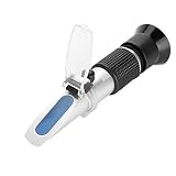 【AMPLIAMENTE UTILIZADO】El refractómetro de acuario mide la salinidad del agua de mar o agua, diseño compacto con mango de goma. Oculares suaves y flexibles para mayor comodidad. Ideal para acuarios, monitoreo de océanos, piscicultura, piscinas de agua salada, spas, aplicaciones agrícolas, industriales y de investigación, etc.
