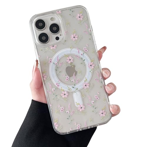 Étui iPhone 15 Pro Max fleuri rose pour sublimer vos photos en terrasse