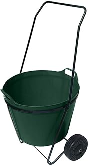 Trug Trolley - Exclusive to Home & Garden Extras. This lightweight frame with sturdy wheels makes moving garden trugs, rubber buckets, etc, around the garden easy (Green Trug)