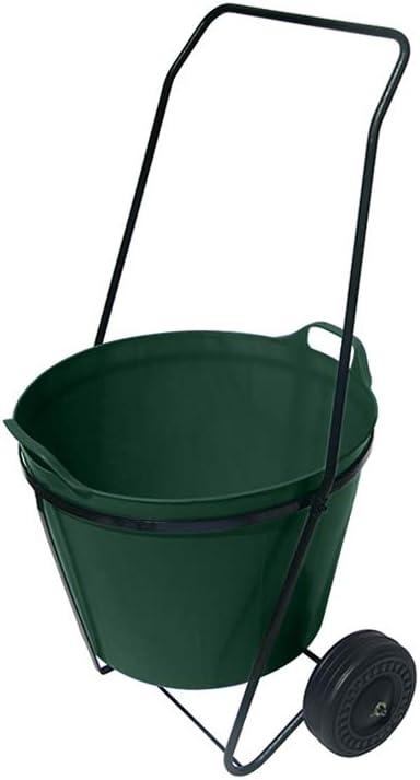 Trug Trolley - Exclusive to Home & Garden Extras. This lightweight frame with sturdy wheels makes moving garden trugs, rubber buckets, etc, around the garden easy (Green Trug)