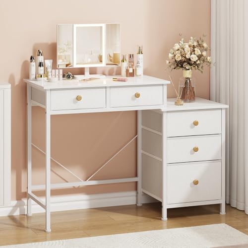 OYRREU Tocador de Maquillaje Moderno Espejo