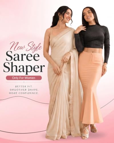 Image of Saree Shapewear Petticoat for Women, Stretchable Saree Shaper