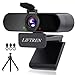 Produktbild LIFTREN 1080P HD Webcam Mit Mikrofon für PC, USB Streaming Web Cam, PC Kamera for Streaming/Videokonferenz/Video Chat/Gaming, Laptop/Desktop, Mac/Windows/Linux
