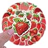 55 PCS Strawberry Stickers, Waterproof Vinyl Fresh Strawberry Decals for Skateboard, Fridge, Laptop, Phone, Luggage, Trendy Stickers for Teens, Adults, Boys and Girls #4