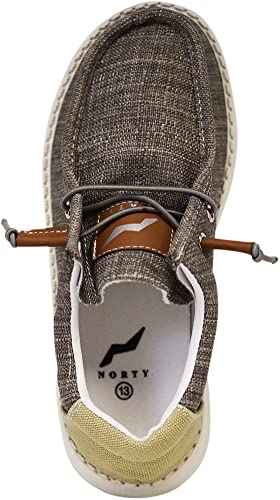 NORTY Unisex Kids Casual Boat Shoes - Slip-On Lace-Up Loafers for Boys and Girls - Lightweight Design2