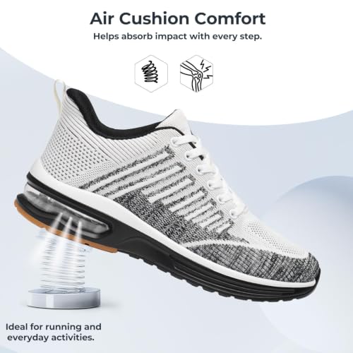 Image of Mishansha Running Shoes for Men Sneakers Air Cushion Walking Shoes Comfortable Tennis Shoes Breathable Trail Running Shoes US Men 7-15