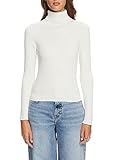Rippstrick aus Viskosemix ESPRIT Longsleeve mit Rollkragen aus geripptem Jersey