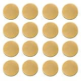 ABBECIAO Metal Stamping Blanks, 1 Inch /25mm Round Brass Tags Thick 16 Gauge Circle Brass Discs No...